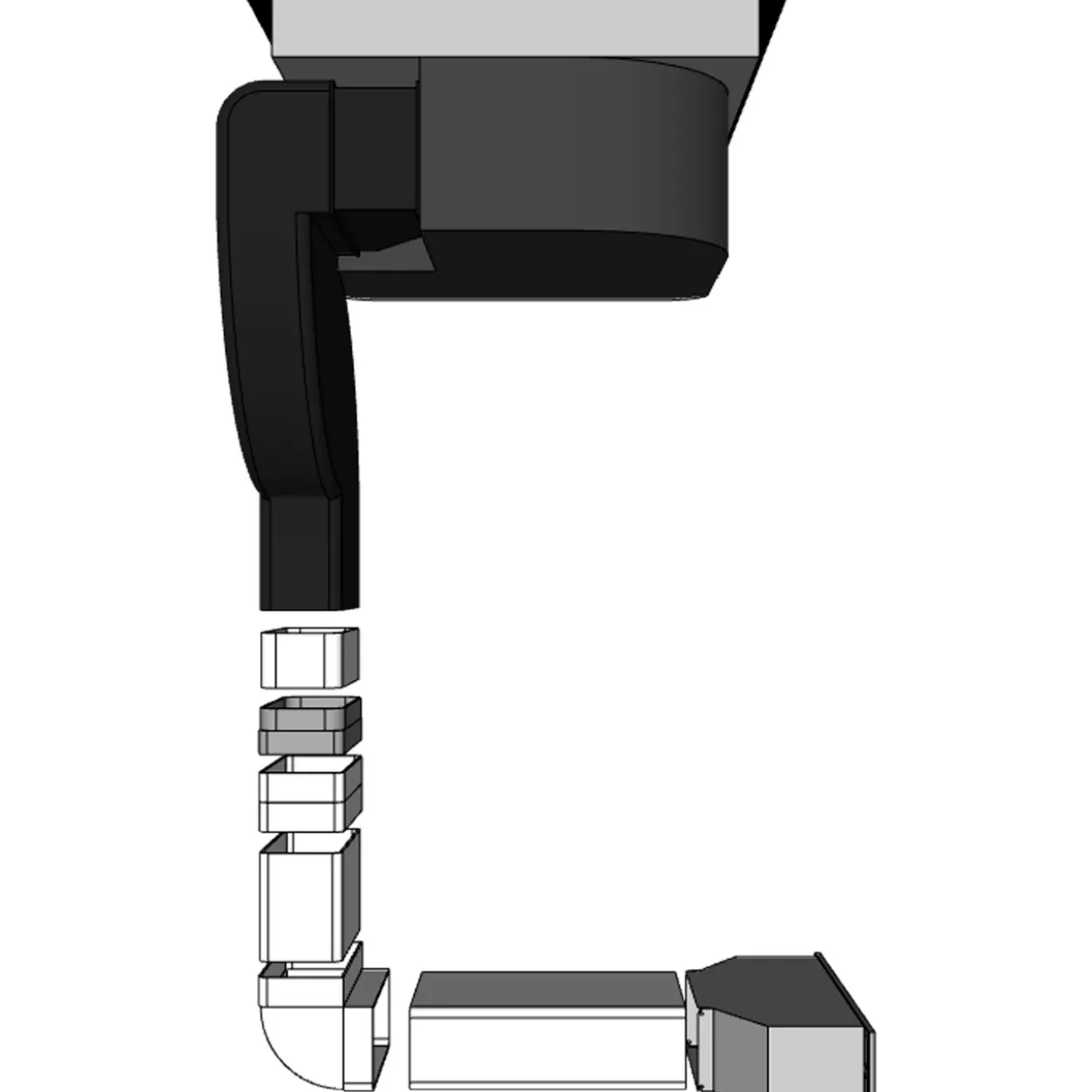 Thermex kit for resirkulering til trend downdraft