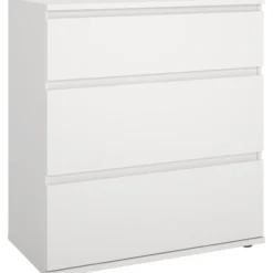 Tvilum nova kommode hvit 3 skuffer 77x40x84