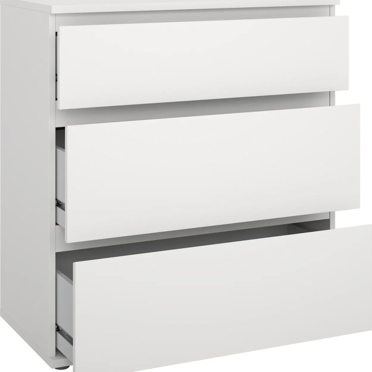 Tvilum nova kommode hvit 3 skuffer 77x40x84