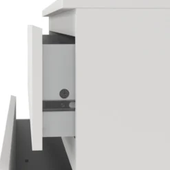 Tvilum nova kommode hvit 3 skuffer 77x40x84