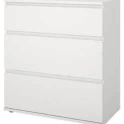 Tvilum nova kommode hvit 3 skuffer 77x40x84