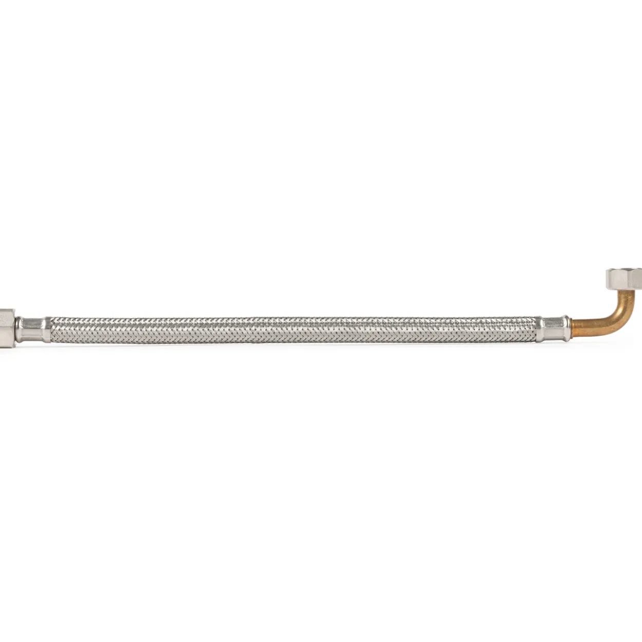 Twist trykkslange til kabinett 1/2" rett x 1/2" vinkel 120 cm