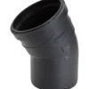 Ultra silent bend m/muffe 30° ø75