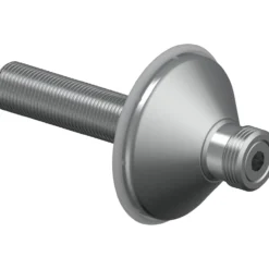 Uponor aqua plus rettnippel m/avstengning pl/dr 1/2"mt-3/4"mt, cap 70mm, l=85mm