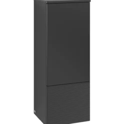 V&b antao middels høyskap 1 dør rillet 414x1039x356 høyre m/lys matt sort