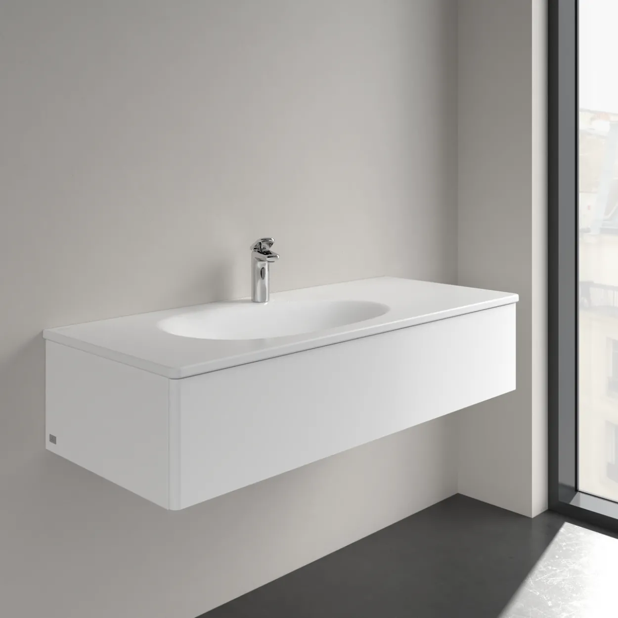 V&b antao servant c+ 120x50 m/skjult overløp stone white