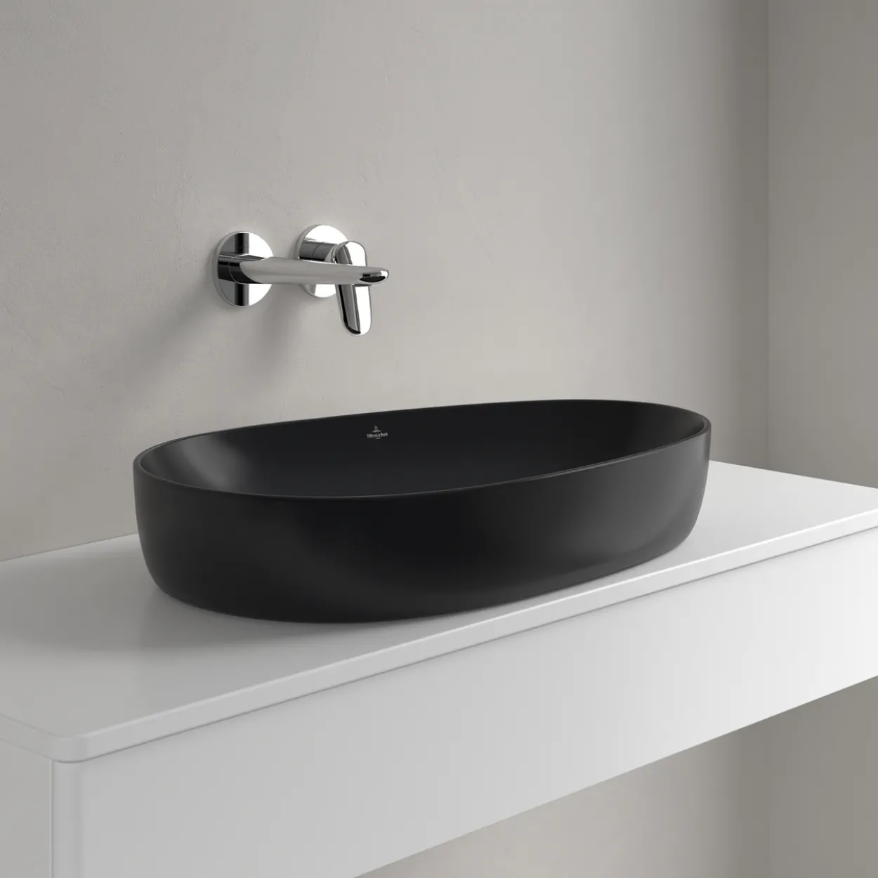 V&b antao servant c+ 65x40 u/overløp pure black