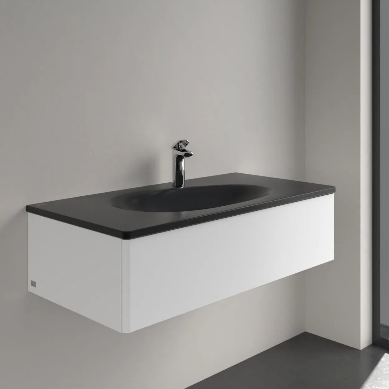V&b antao servant c+ 100x50 u/overløp pure black