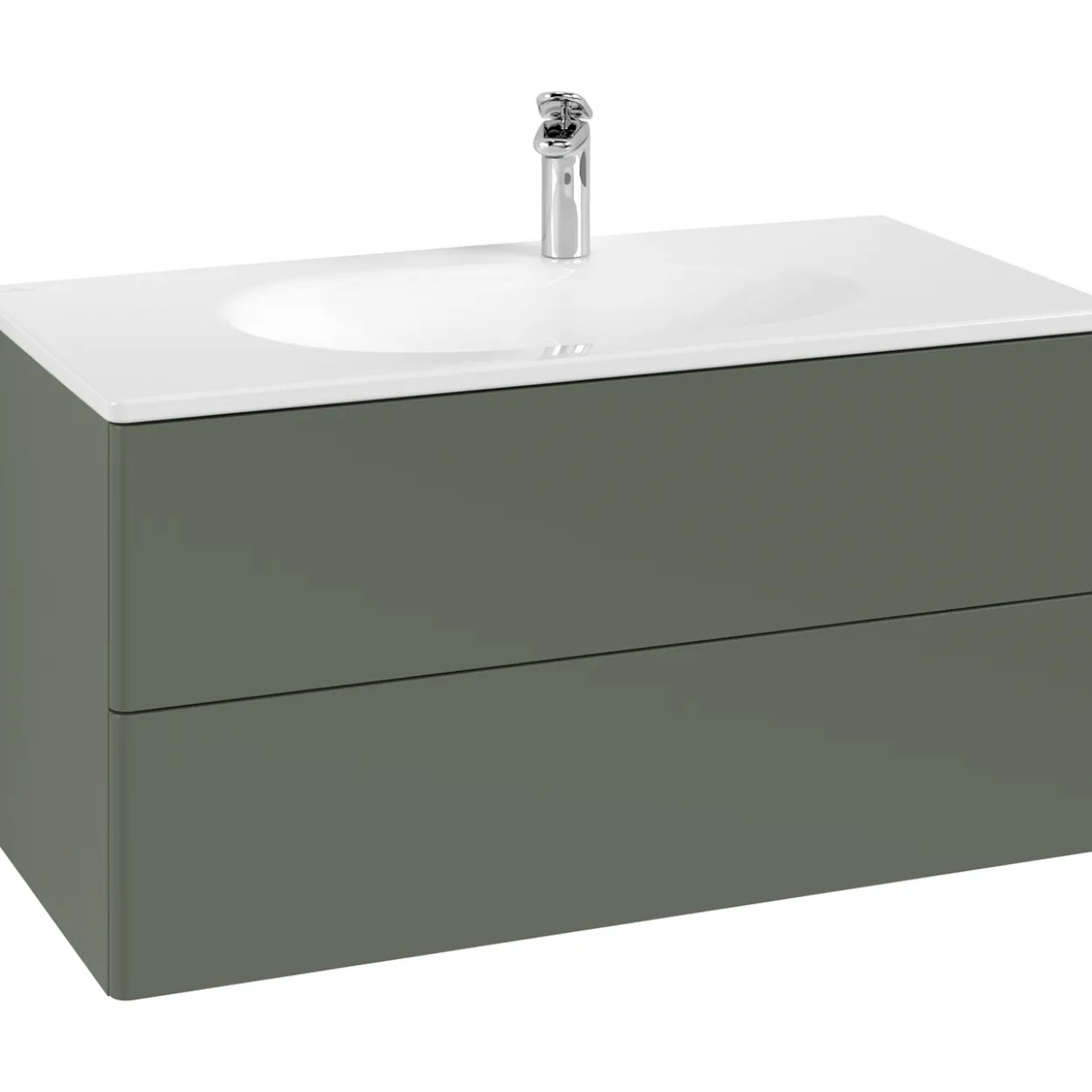 V&b antao servantskap 2 skuffer glatt 988x504x496 m/lys grønn