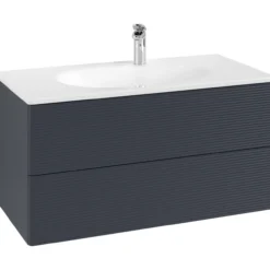 V&b antao servantskap 2 skuffer rillet 988x504x496 blå