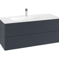 V&b antao servantskap 2 skuffer rillet 1188x504x492 venstre blå