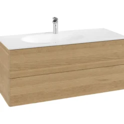 V&b antao servantskap 2 skuffer rillet 1188x504x493 venstre m/lys eik