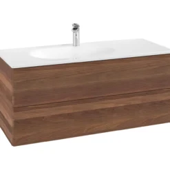 V&b antao servantskap 2 skuffer rillet 1188x504x493 venstre m/lys valnøtt