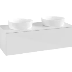 V&b antao servantskap 1 skuff glatt 1200x360x500 for 2 serv. u/kranhull hvit