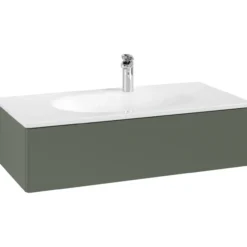 V&b antao servantskap 1 skuff glatt 988x256x493 grønn