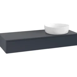 V&b antao servantskap 1 skuff glatt 1200x190x500 høyre u/kranhull blå