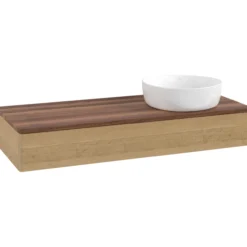 V&b antao servantskap 1 skuff glatt 1200x190x500 høyre u/kranhull eik/valnøtt