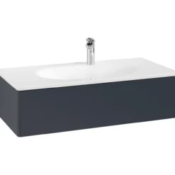 V&b antao servantskap 1 skuff glatt 988x256x493 m/lys blå