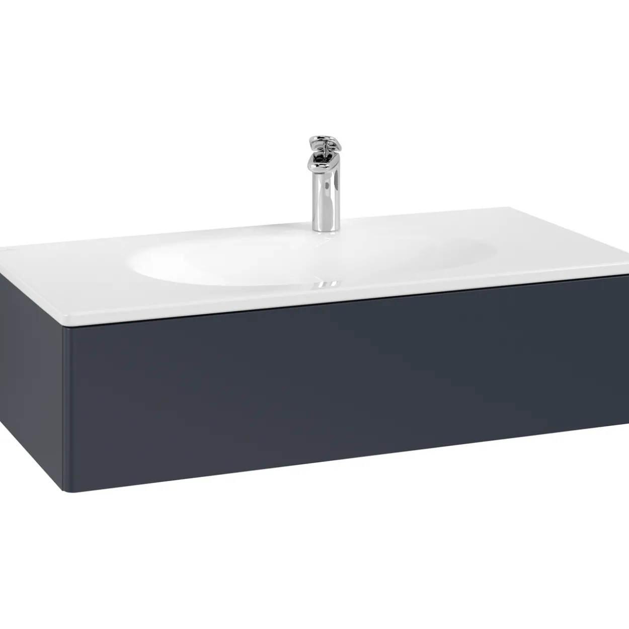 V&b antao servantskap 1 skuff glatt 988x256x493 m/lys blå