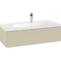 V&b antao servantskap 1 skuff glatt 988x256x493 m/lys silkegrå