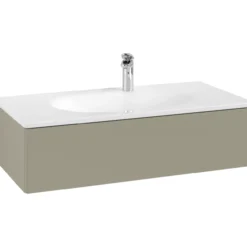 V&b antao servantskap 1 skuff glatt 988x256x493 m/lys stengrå