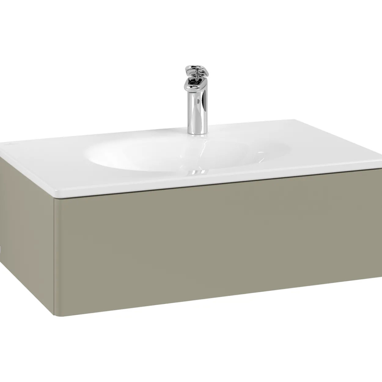 V&b antao servantskap 1 skuff glatt 788x256x496 stengrå