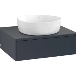 V&b antao servantskap 1 skuff glatt 600x190x500 u/kranhull blå
