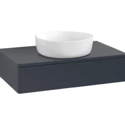 V&b antao servantskap 1 skuff glatt 800x190x500 u/kranhull blå