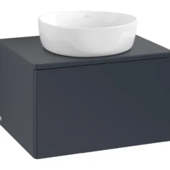 V&b antao servantskap 1 skuff glatt 600x360x500 u/kranhull blå