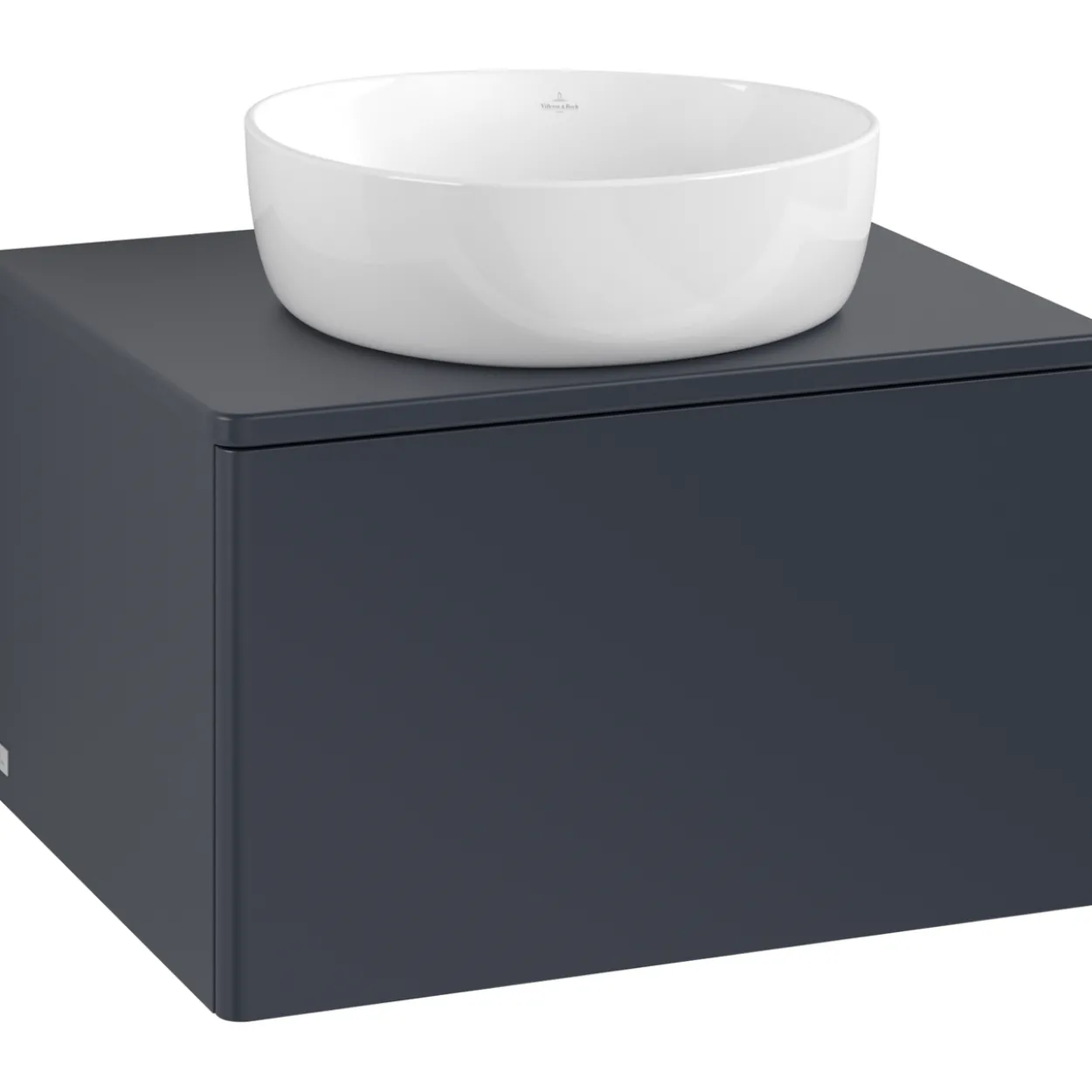 V&b antao servantskap 1 skuff glatt 600x360x500 u/kranhull blå