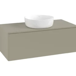 V&b antao servantskap 1 skuff glatt 1000x360x500 u/kranhull stengrå