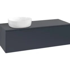 V&b antao servantskap 1 skuff glatt 1200x360x500 venstre m/kranhull blå