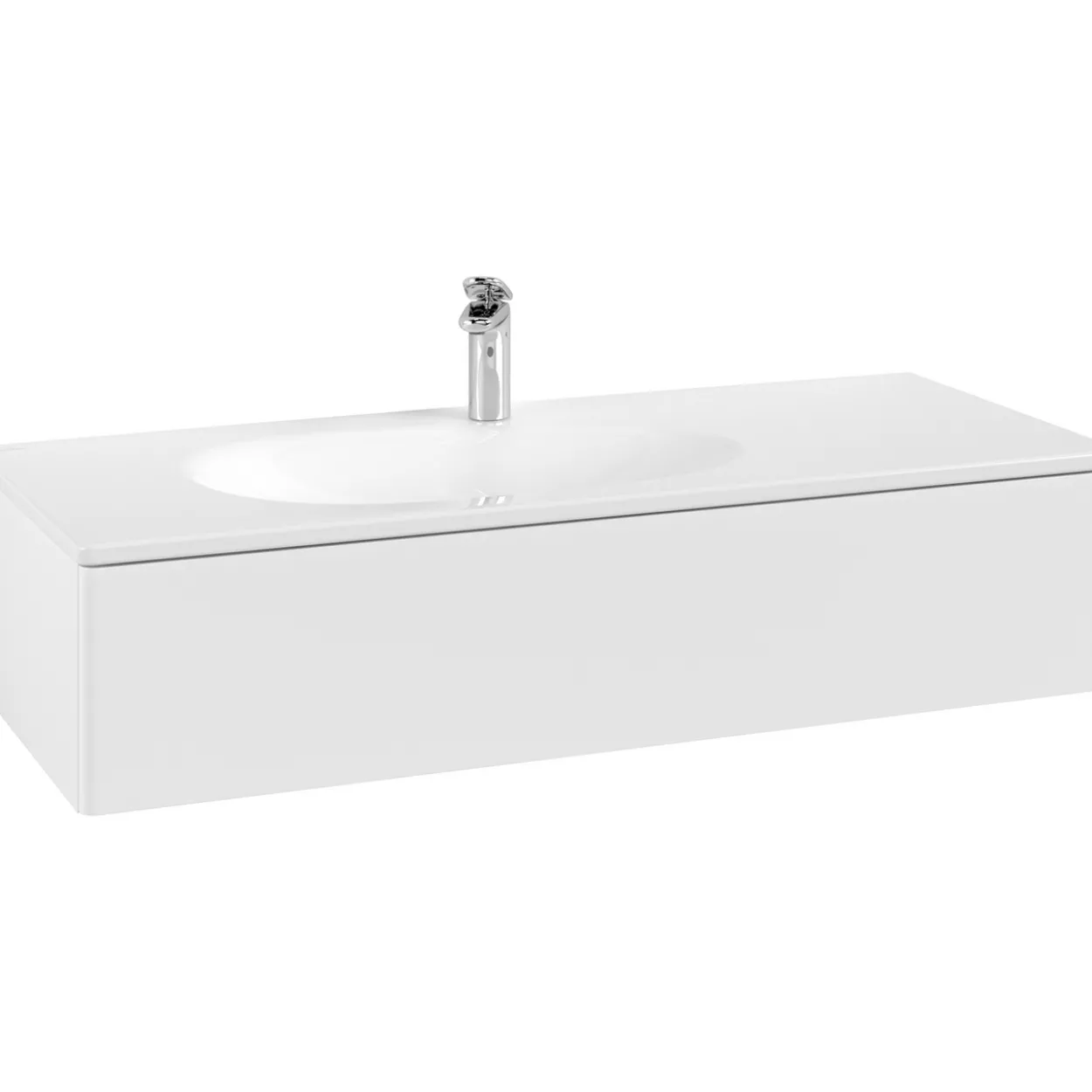 V&b antao servantskap 1 skuff glatt 1188x256x493 venstre m/lys matt hvit