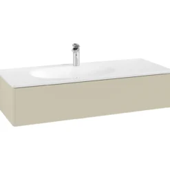 V&b antao servantskap 1 skuff glatt 1188x256x493 venstre silkegrå