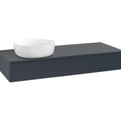 V&b antao servantskap 1 skuff glatt 1200x190x500 venstre u/kranhull blå