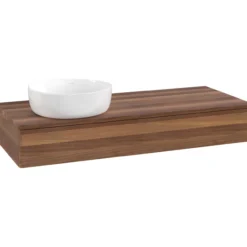 V&b antao servantskap 1 skuff glatt 1200x190x500 venstre u/kranhull valnøtt/valnøtt