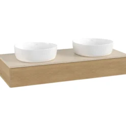 V&b antao servantskap 1 skuff rillet 1200x190x500 for 2 serv. u/kranhull eik/créme
