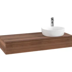 V&b antao servantskap 1 skuff rillet 1200x190x500 høyre m/kranhull valnøtt/valnøtt