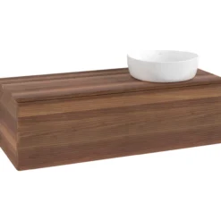 V&b antao servantskap 1 skuff rillet 1200x360x500 høyre u/kranhull valnøtt/valnøtt