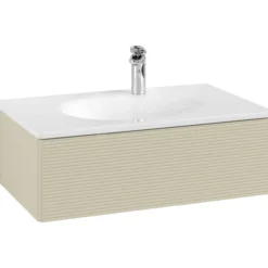 V&b antao servantskap 1 skuff rillet 788x256x496 silkegrå