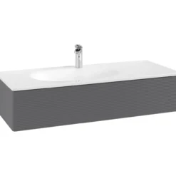 V&b antao servantskap 1 skuff rillet 1188x256x493 venstre m/lys antrasitt