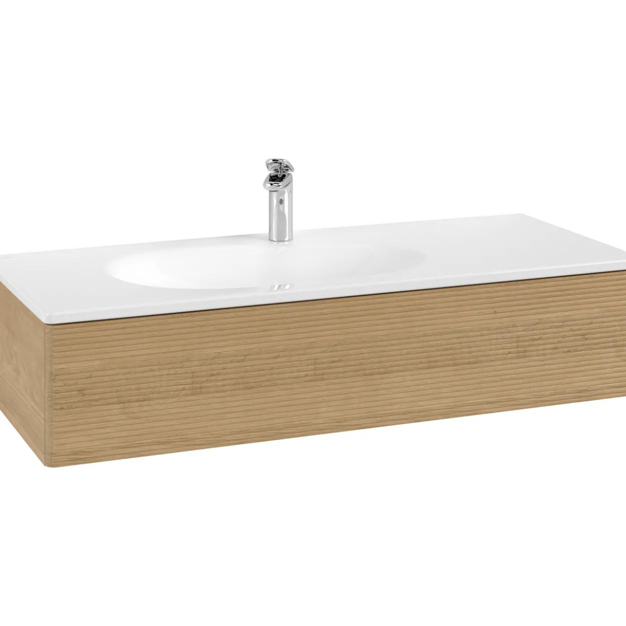 V&b antao servantskap 1 skuff rillet 1188x256x493 venstre m/lys eik