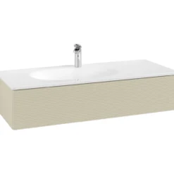 V&b antao servantskap 1 skuff rillet 1188x256x493 venstre m/lys silkegrå