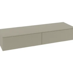 V&b antao sideskap 2 skuffer rillet 1600x268x500 stengrå