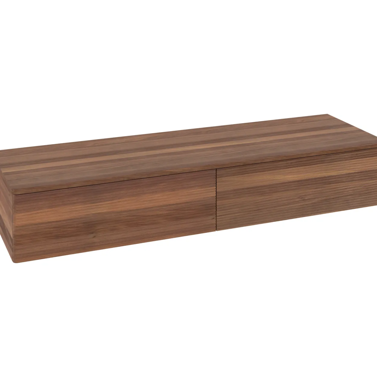 V&b antao sideskap 2 skuffer rillet 1600x268x500 valnøtt/valnøtt