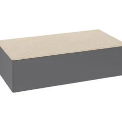 V&b antao sideskap 1 skuff glatt 1000x268x500 antrasitt/créme