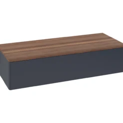 V&b antao sideskap 1 skuff glatt 1200x268x500 blå/valnøtt