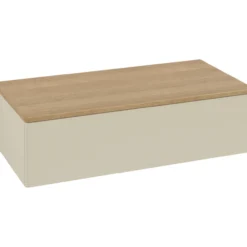 V&b antao sideskap 1 skuff glatt 1000x268x500 silkegrå/eik