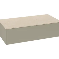 V&b antao sideskap 1 skuff glatt 1000x268x500 stengrå/créme