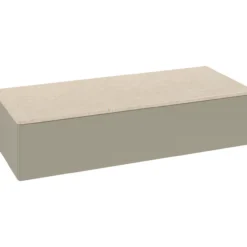 V&b antao sideskap 1 skuff glatt 1200x268x500 stengrå/créme